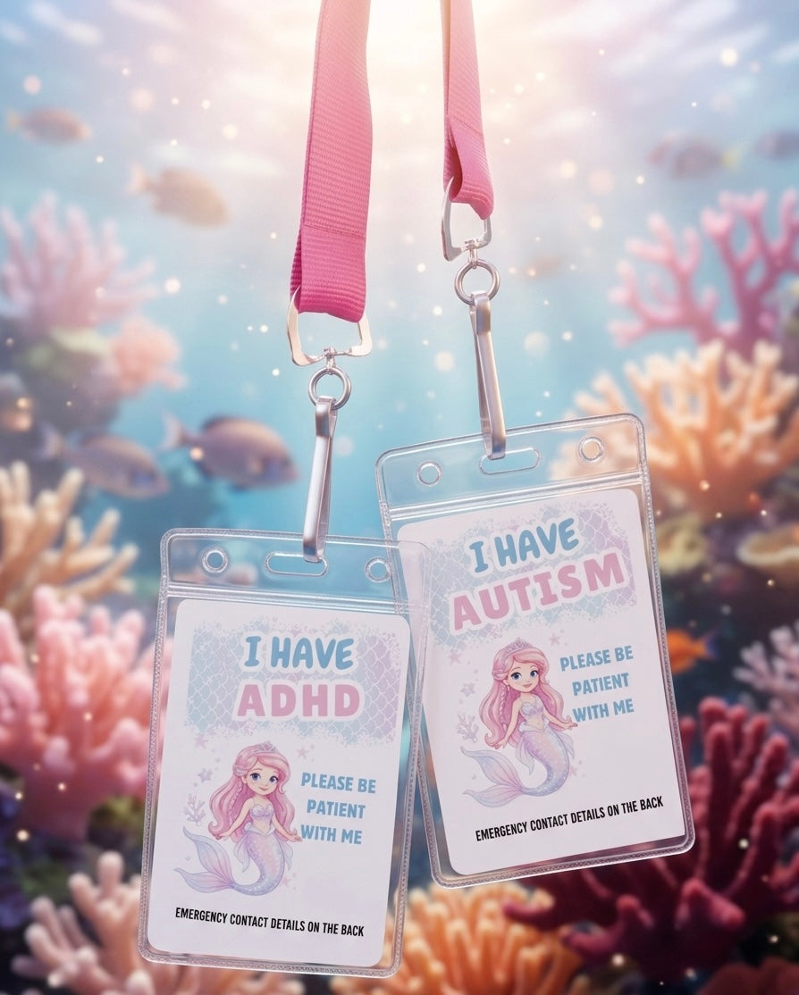 Mermaid Autism/ADHD lanyard