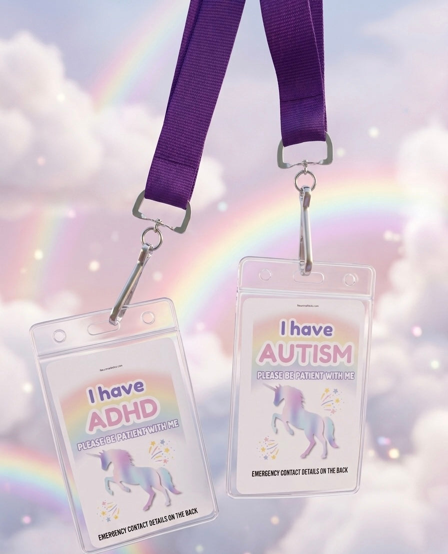 Unicorn Autism/ADHD Lanyard